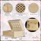 Decorative Storage Box with Hinged Lid - Whitewash, Medium | 7.5” x 4.5” x 3” | Rustic Trellis Design | Mango Wood Crafted | Ideal for Keepsakes, Trinkets, Jewelry and Other Stash